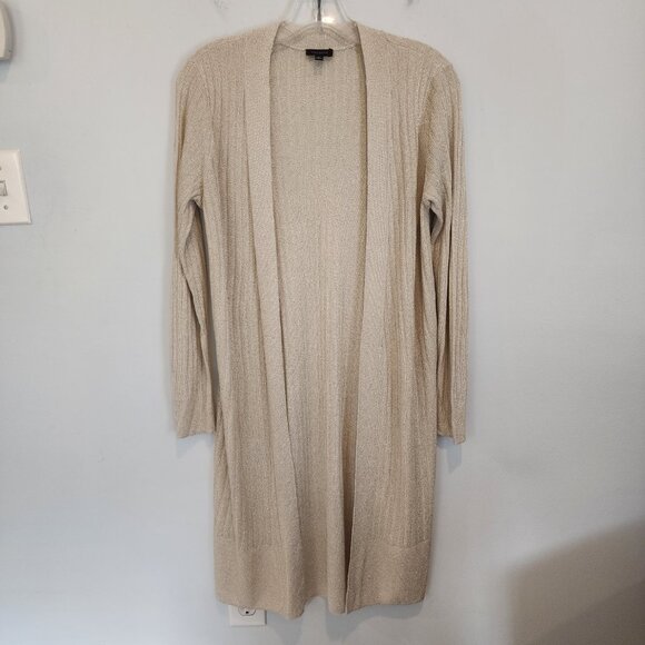 Talbots Shimmer Ribbed Duster Cardigan, Size XS, Like New - Picture 2 of 7
